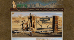 Desktop Screenshot of lonepinepheasantclub.com